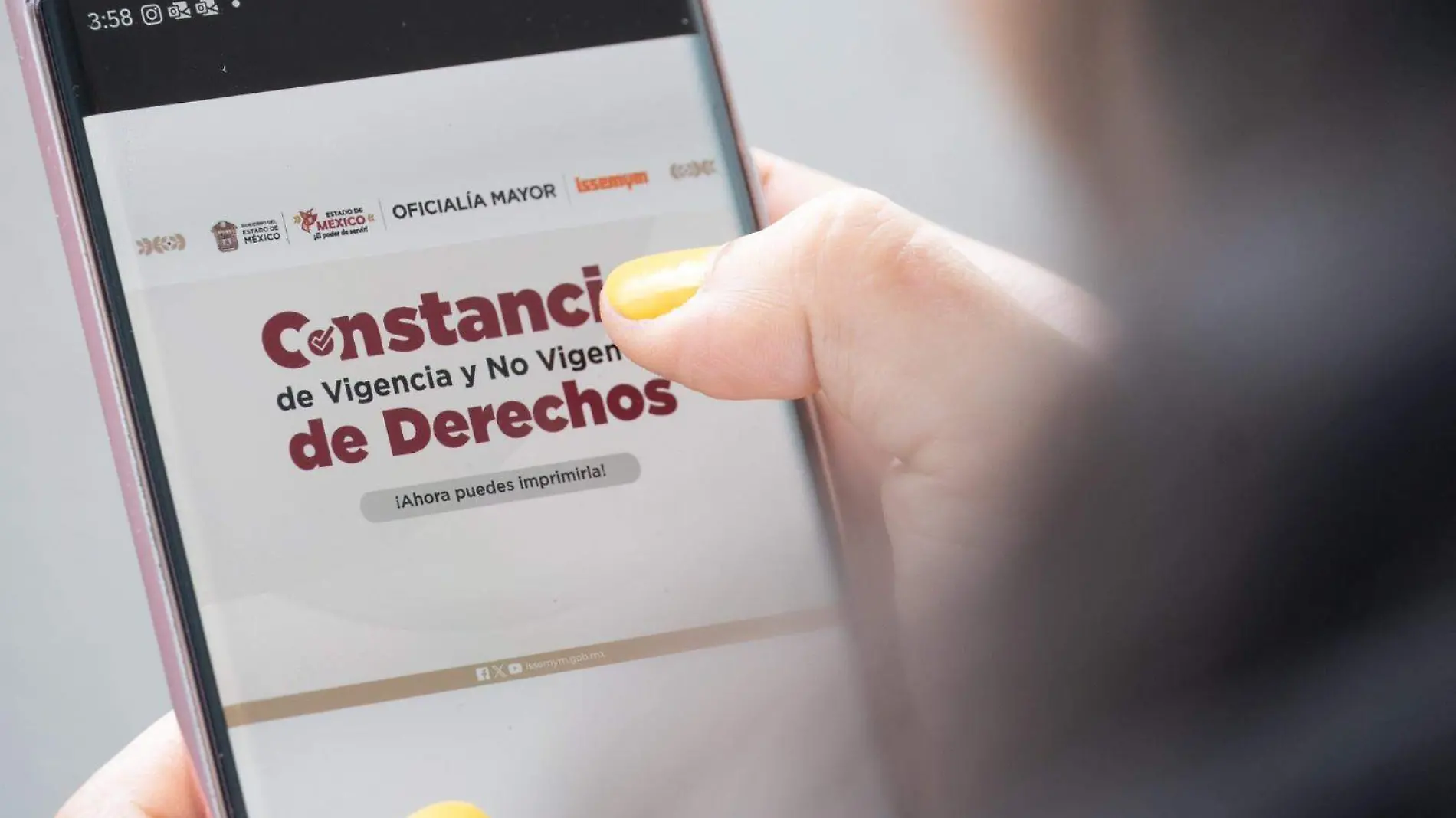 constancia de derechos issemym